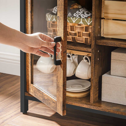 Sideboard Rustic Brown and Black - image 5