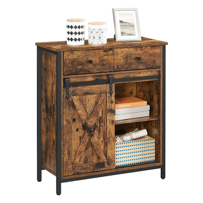 Industrial Storage Sideboard with Sliding Barn Door - image 1