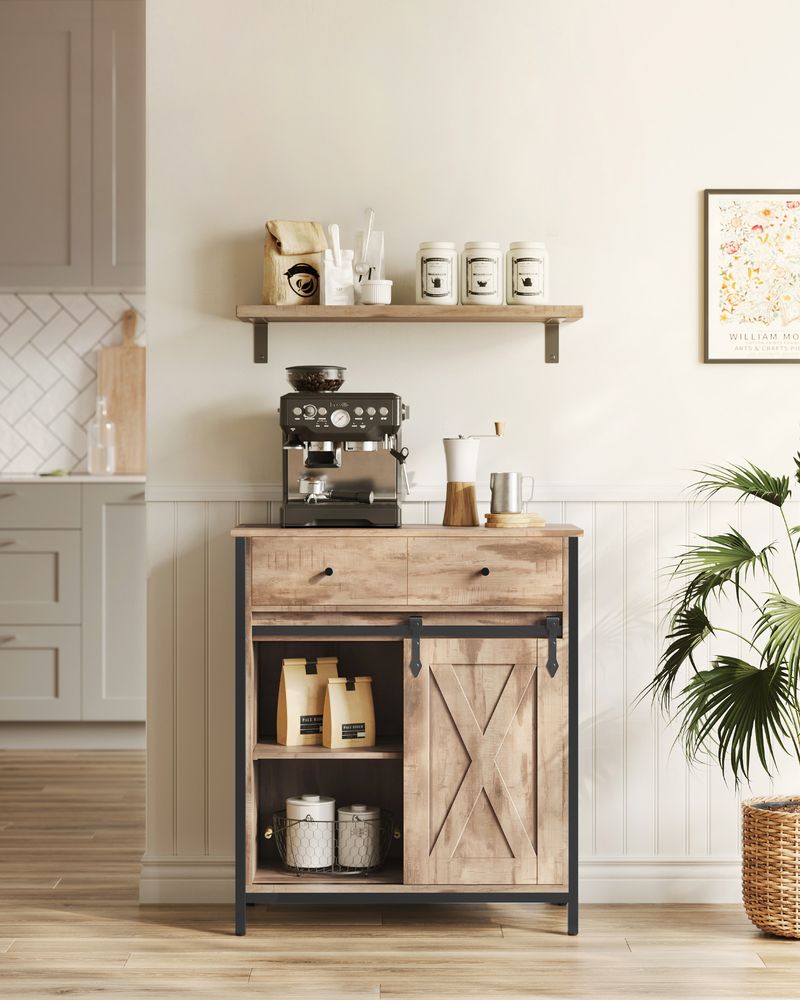 Industrial Storage Sideboard with Sliding Barn Door - image 17