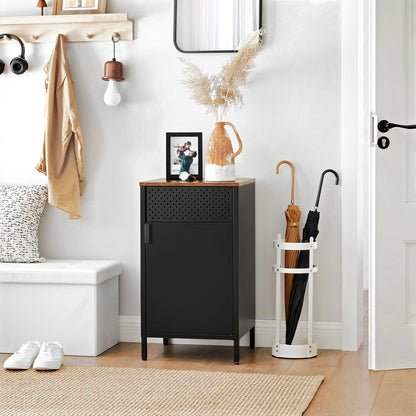 Storage Cabinet Rustic Brown and Black - image 3