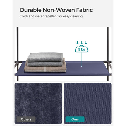 Fabric Wardrobe Navy Blue - image 5