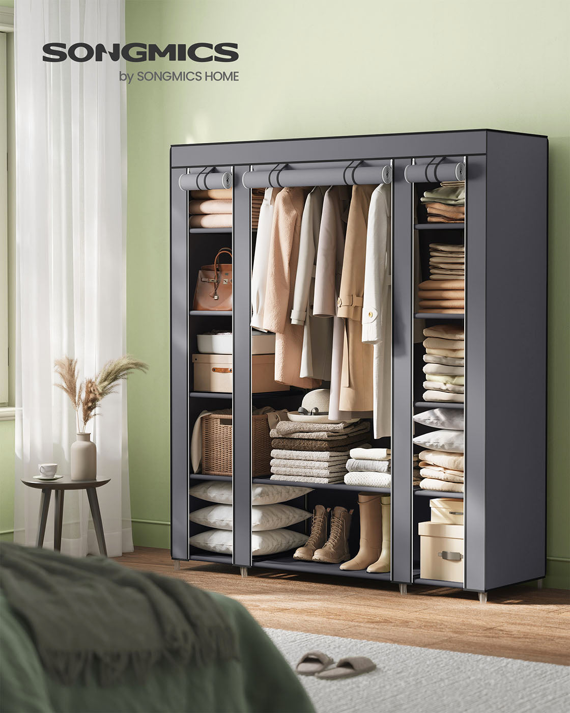 12 Shelves Canvas Wardrobe - image 11