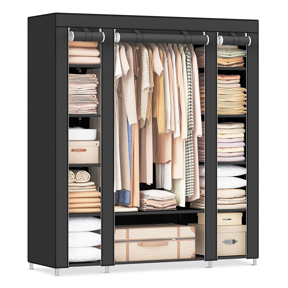 12 Shelves Canvas Wardrobe - image 1