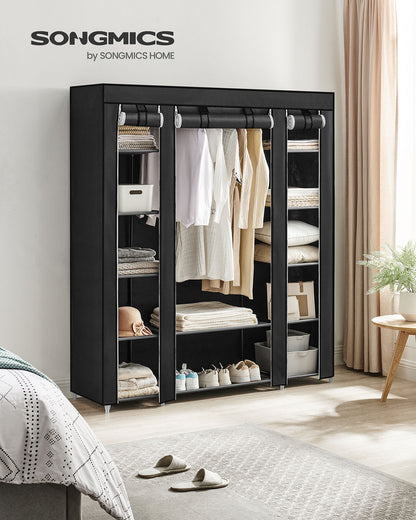 12 Shelves Canvas Wardrobe - image 3
