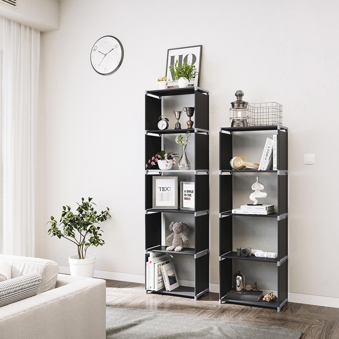 5 Tier Metal Bookcase - image 4