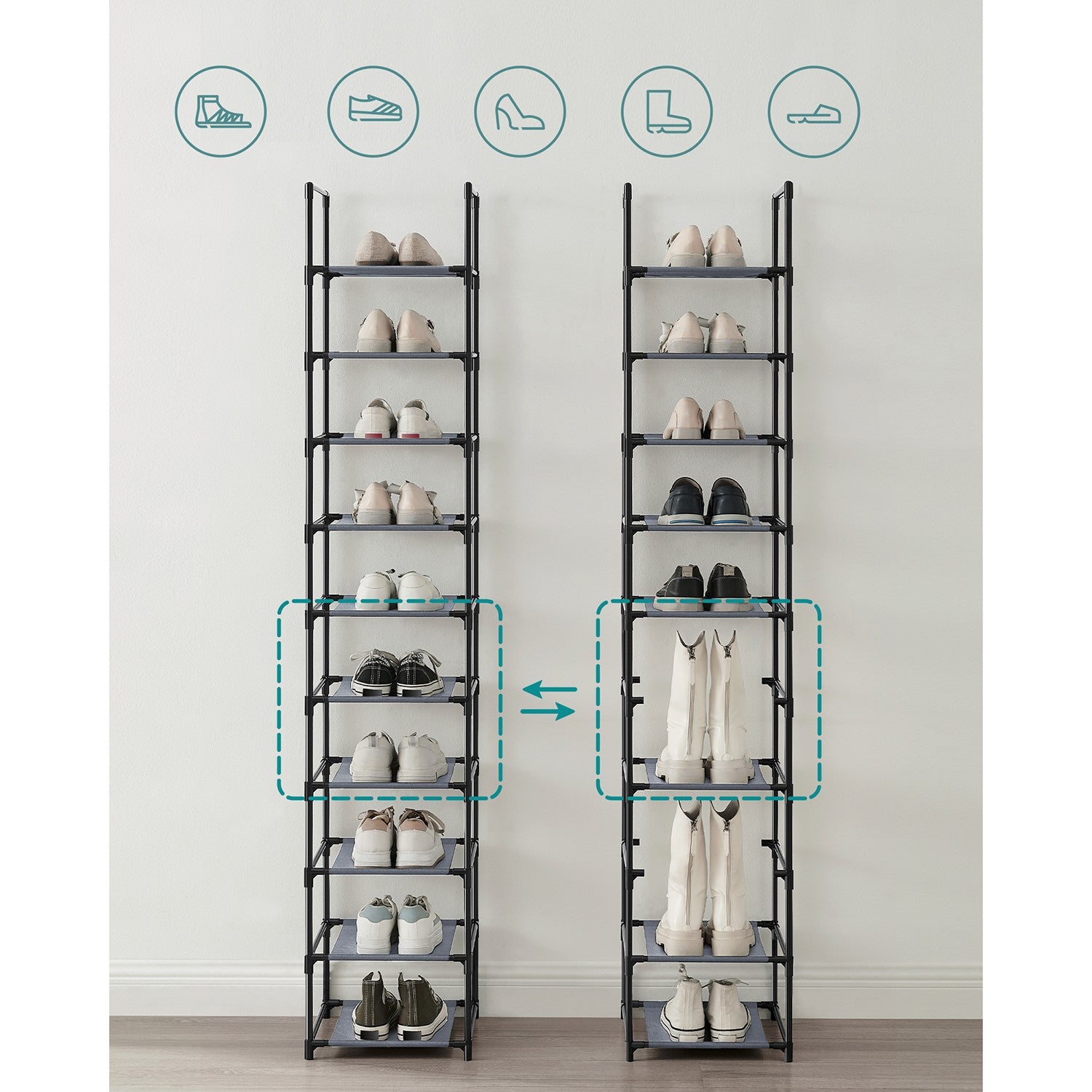 4-Tier Shoe Rack - image 12
