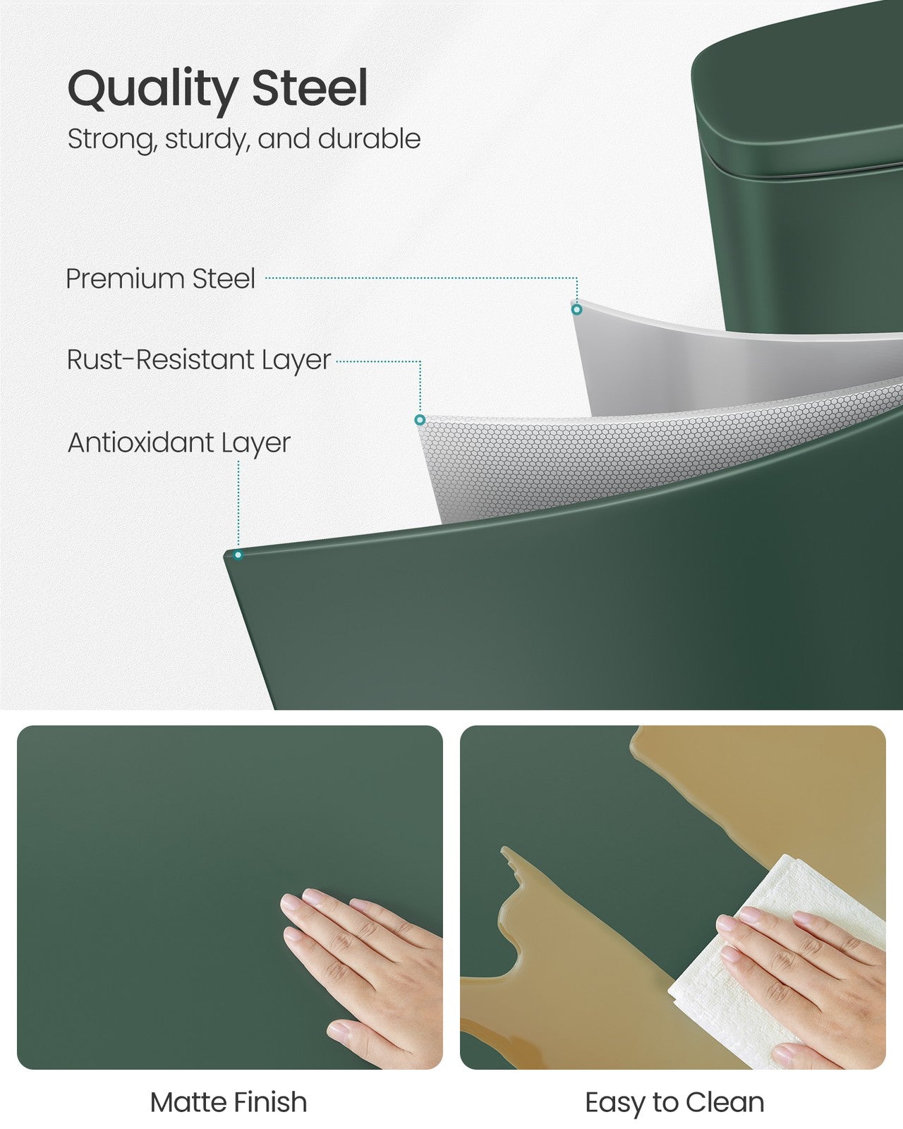Kitchen Pedal Trash Bin - image 28