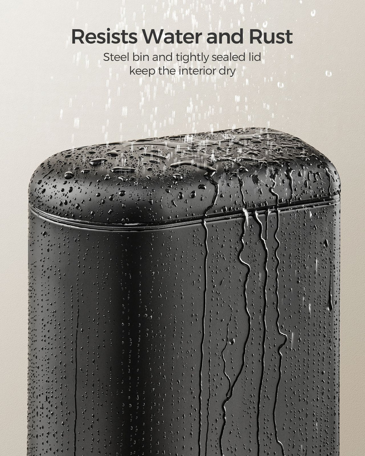 10L Small Pedal Bathroom Bin with Lid - image 4