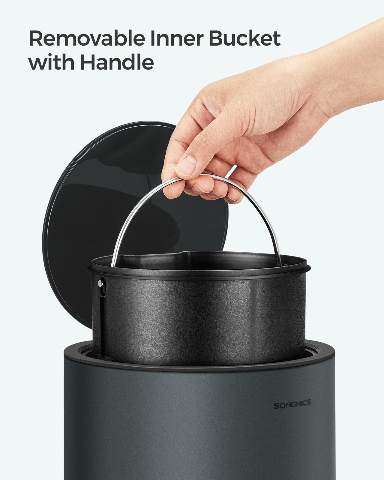 3L Step Bathroom Trash Can - image 6