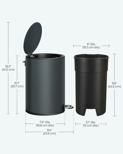 3L Step Bathroom Trash Can - image 8
