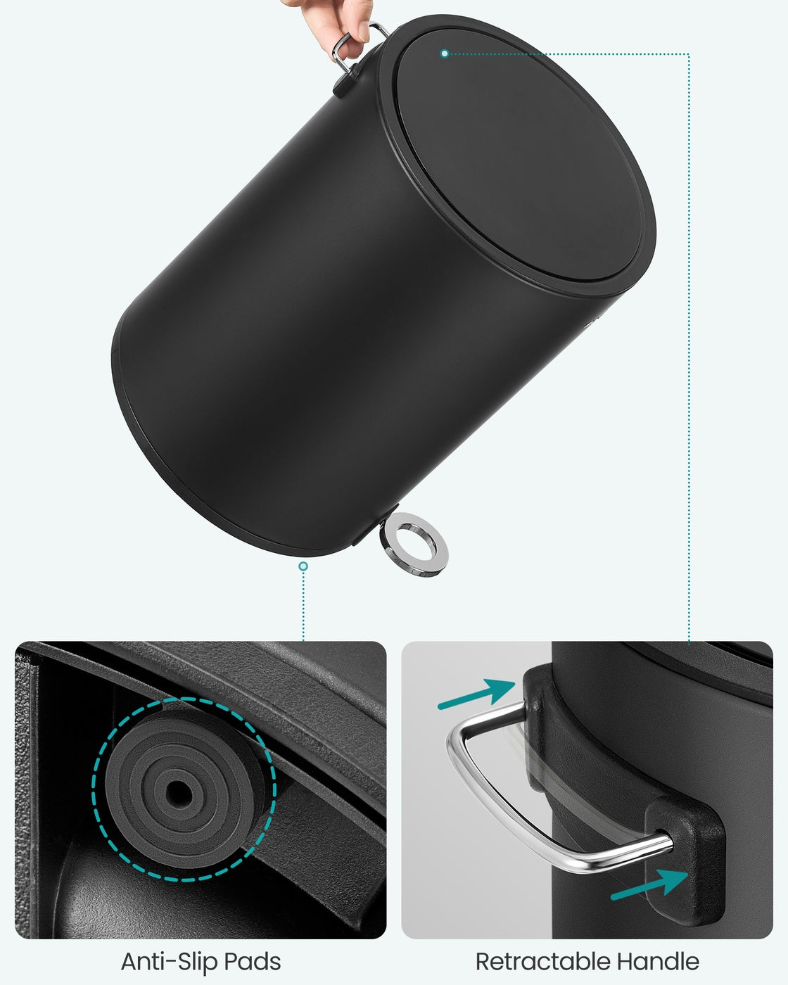 3L Step Bathroom Trash Can - image 18