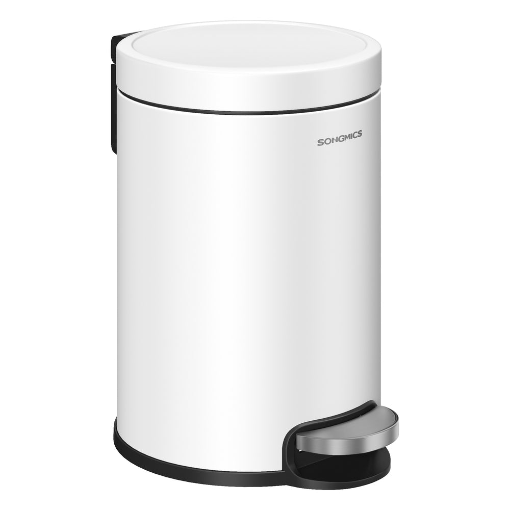 Bathroom Pedal Bin 0.8 Gallon (3 L) Steel Toilet Bin Ink Black - image 8