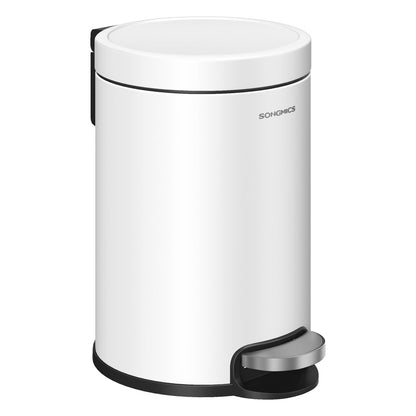Bathroom Pedal Bin 0.8 Gallon (3 L) Steel Toilet Bin Ink Black - image 8