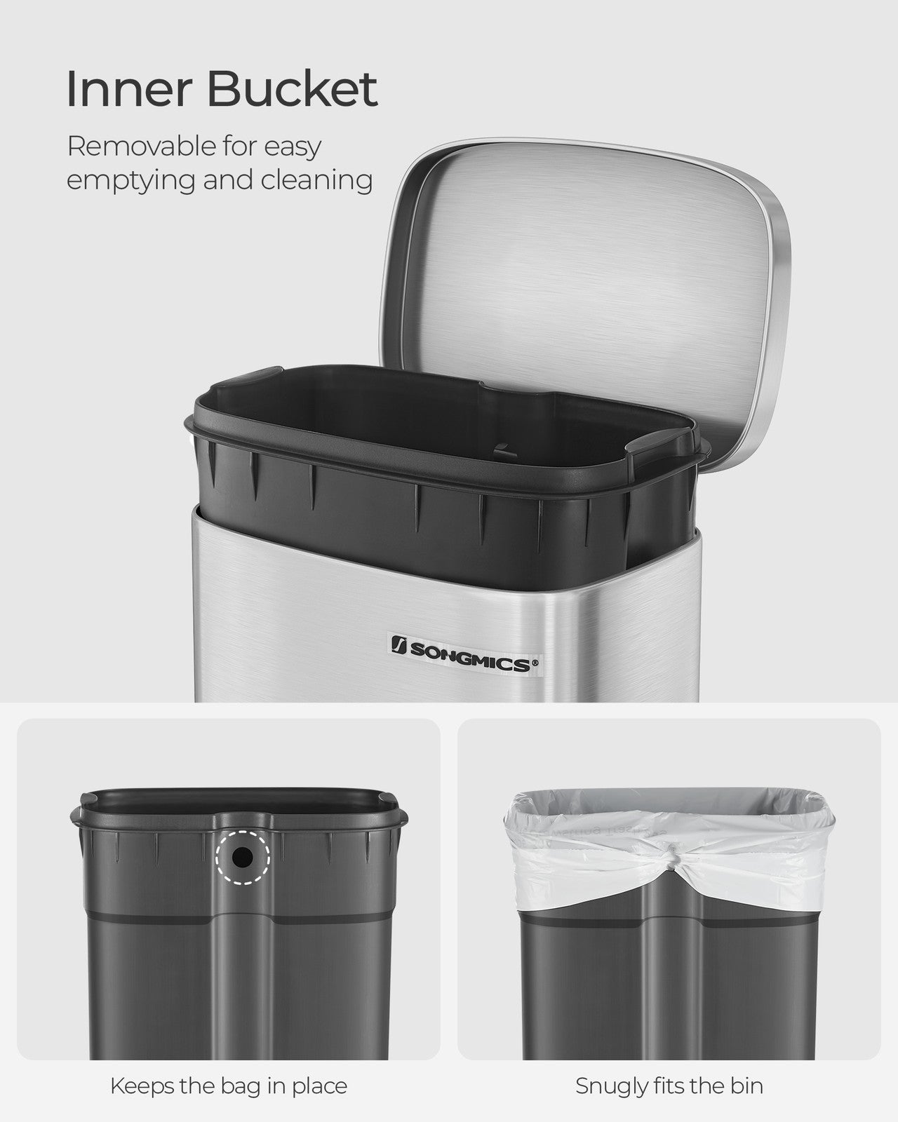 Kitchen Pedal Trash Bin - image 7