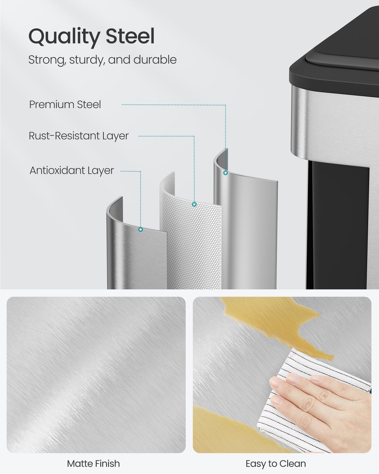 Double Bin for Recycling and Waste Ink Black - image 13
