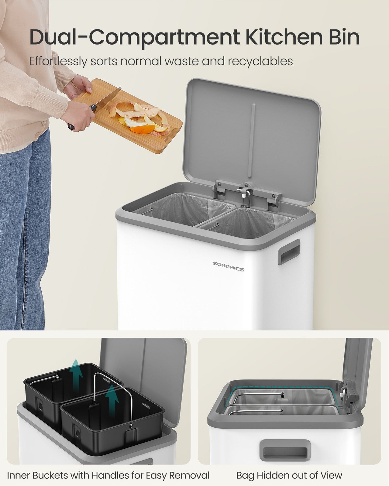 Double Bin for Recycling and Waste Ink Black - image 18