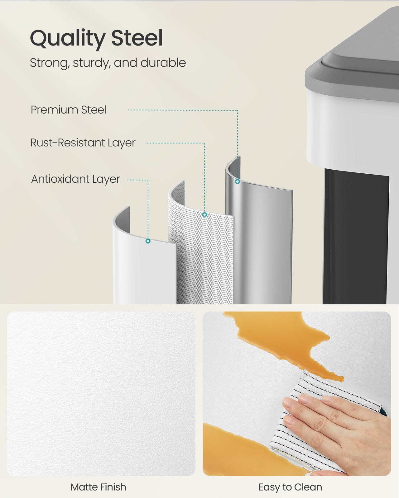 Double Bin for Recycling and Waste Ink Black - image 19