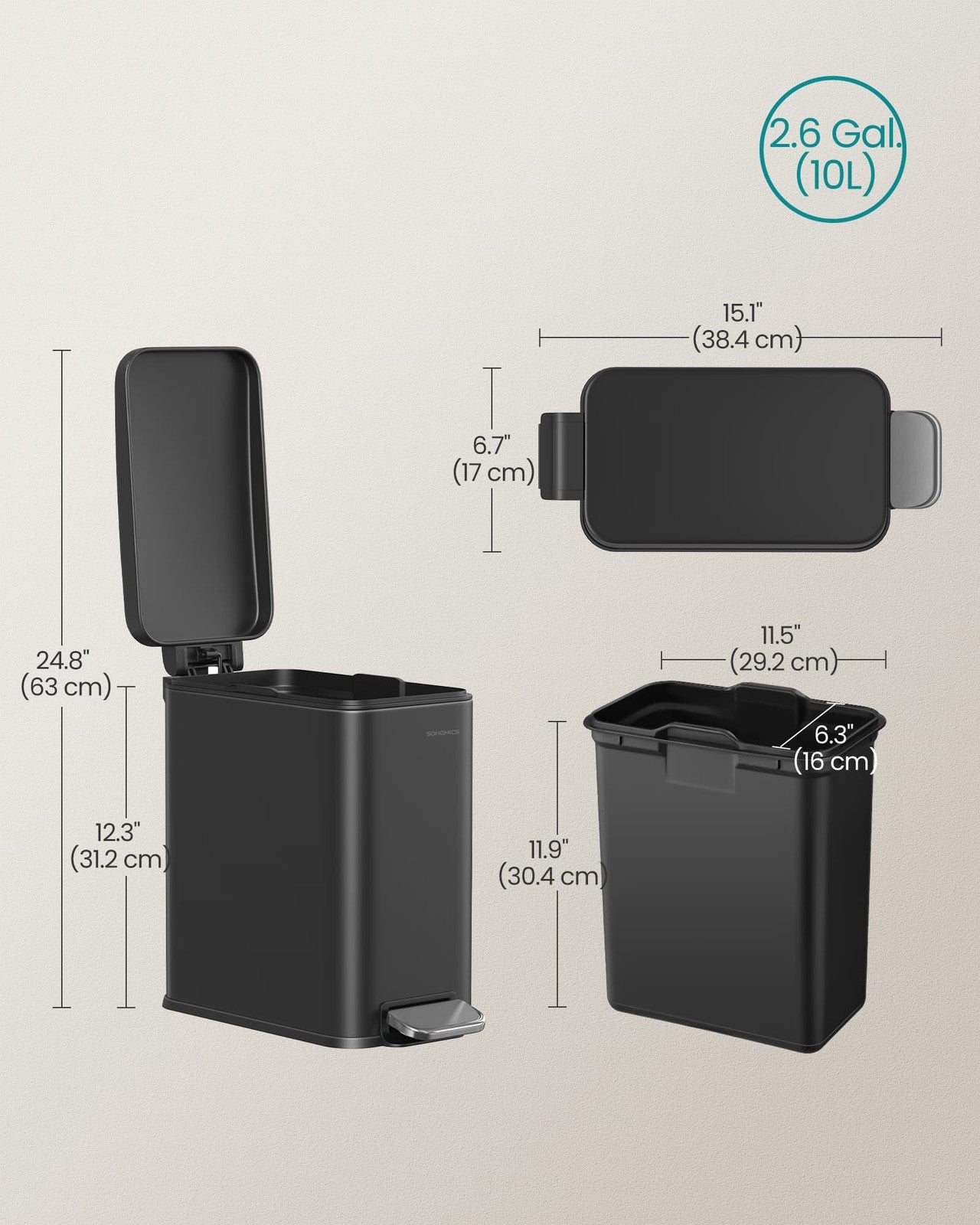 10L Small Bin with Lid - image 8