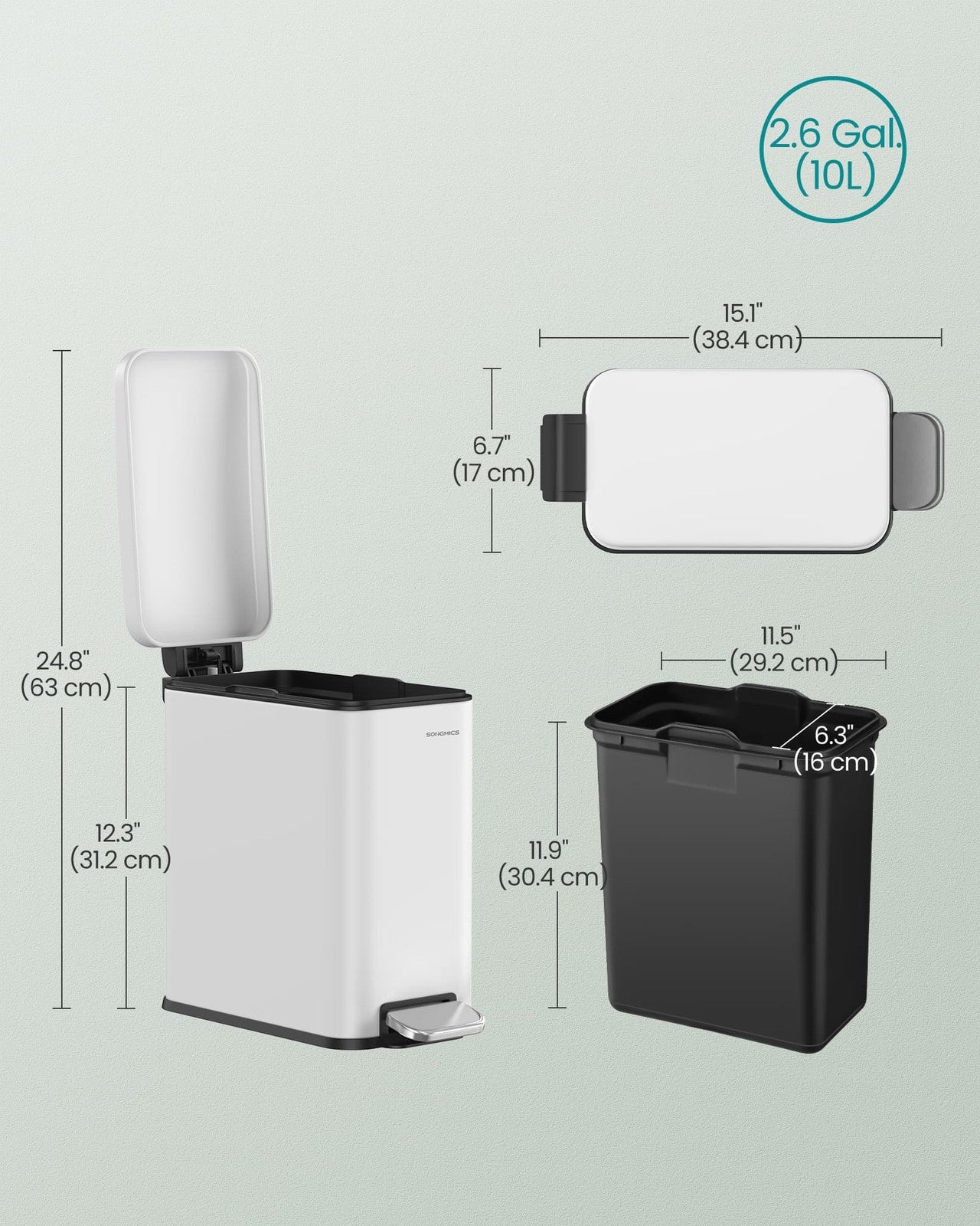 10L Small Bin with Lid - image 16