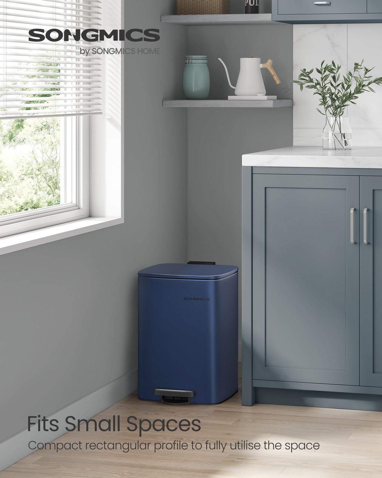 20 L Steel Kitchen Pedal Bin with Inner Bucket Sand Beige - image 68