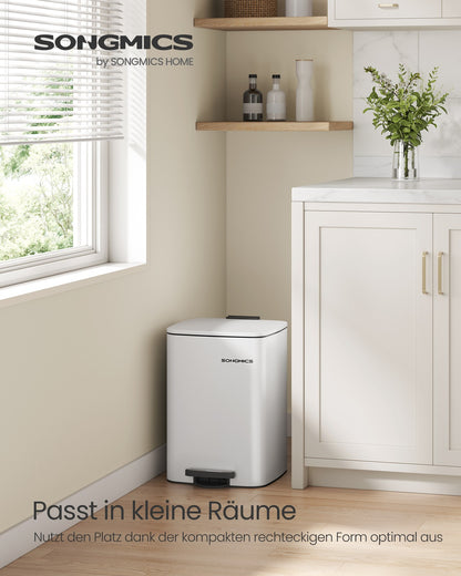 20 L Steel Kitchen Pedal Bin with Inner Bucket Sand Beige - image 61