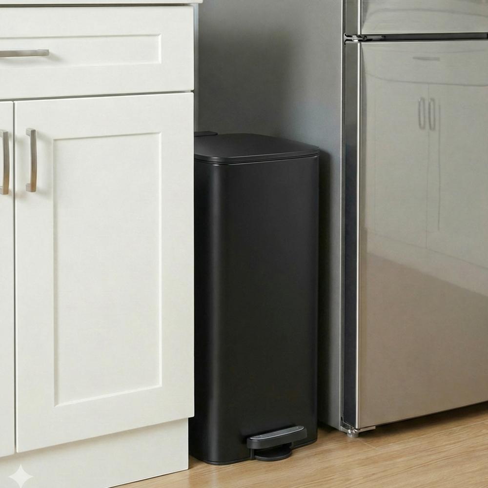 20 L Steel Kitchen Pedal Bin with Inner Bucket Sand Beige - image 28