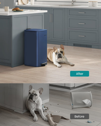 20 L Steel Kitchen Pedal Bin with Inner Bucket Sand Beige - image 41