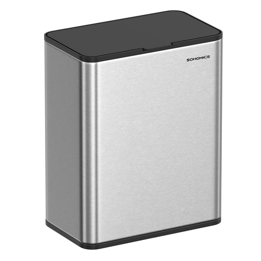 8L Hanging Kitchen Steel Bin with Lid - image 1