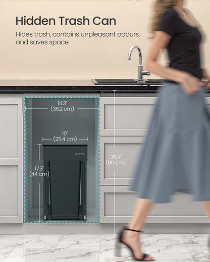 Pull out kitchen bin with double compartments - image 3