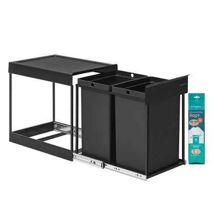Pull out kitchen bin with double compartments - image 7