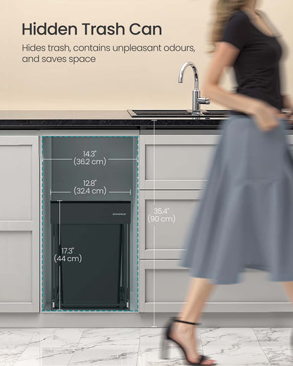 Pull out kitchen bin with double compartments - image 9