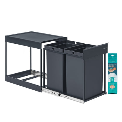 Pull out kitchen bin with double compartments - image 13