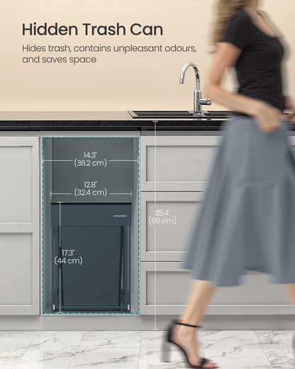 Pull out kitchen bin with double compartments - image 15