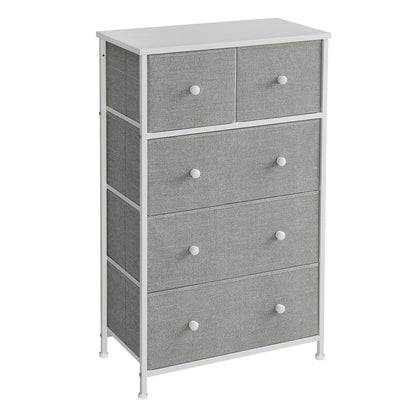 Fabric Chest of Drawers with Adjustable Feet - image 1