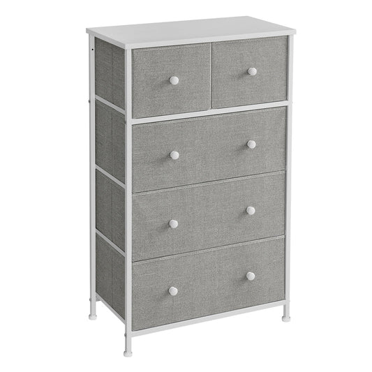Fabric Chest of Drawers with Adjustable Feet - image 1