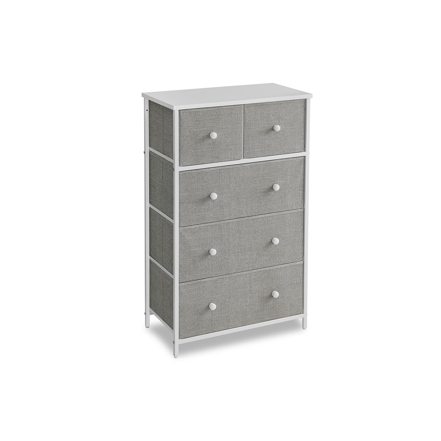 Fabric Chest of Drawers with Adjustable Feet - image 2