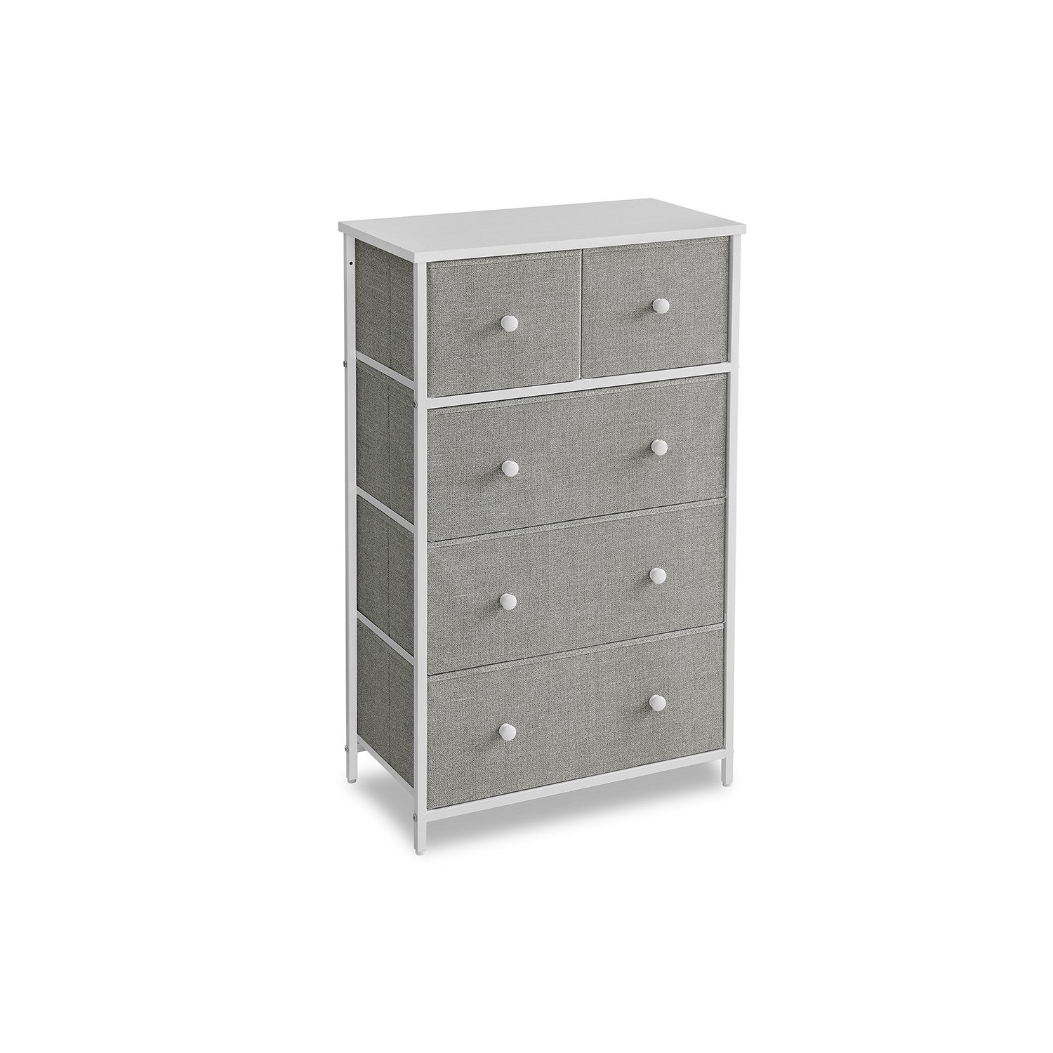 Fabric Chest of Drawers with Adjustable Feet - image 2