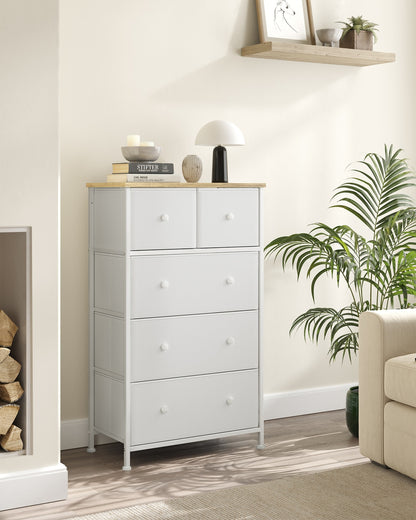 Fabric Chest of Drawers with Adjustable Feet - image 27