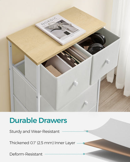 Fabric Chest of Drawers with Adjustable Feet - image 30