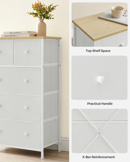 Fabric Chest of Drawers with Adjustable Feet - image 32