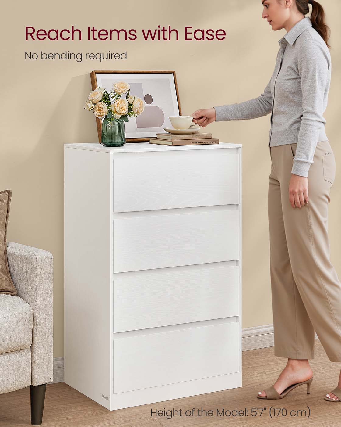 KAILYN Collection - Chest of drawers with four drawers - image 4