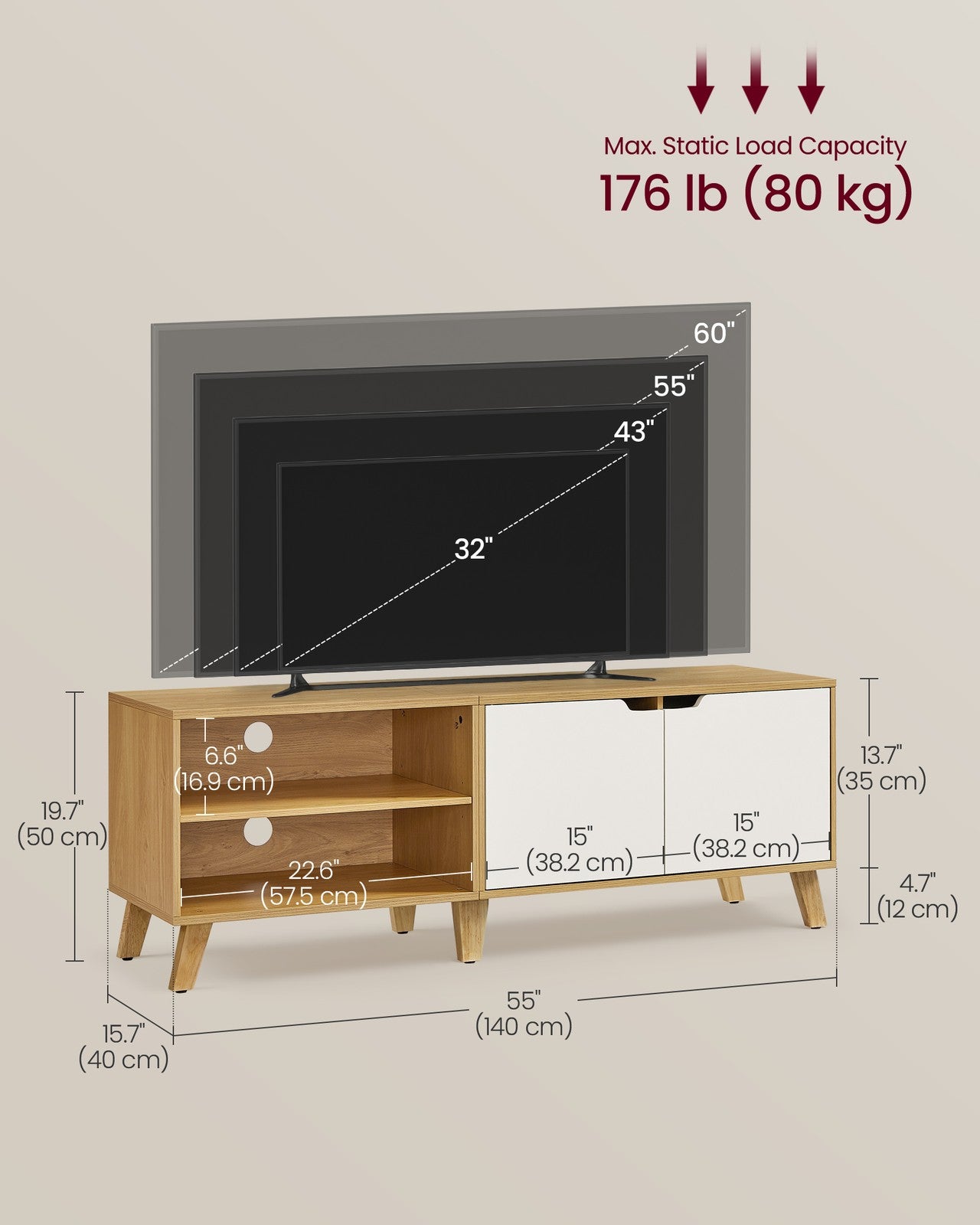 TV Cabinet with 2 Doors - image 18