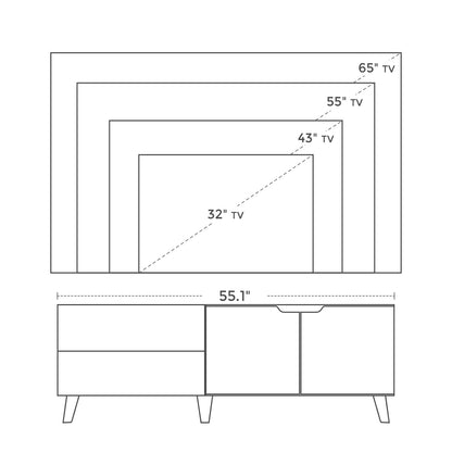 TV Cabinet with 2 Doors - image 4