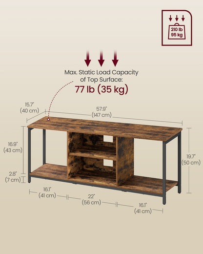 Stand for TV up to 65 Inches, TV Cabinet with Open Shelves - image 6