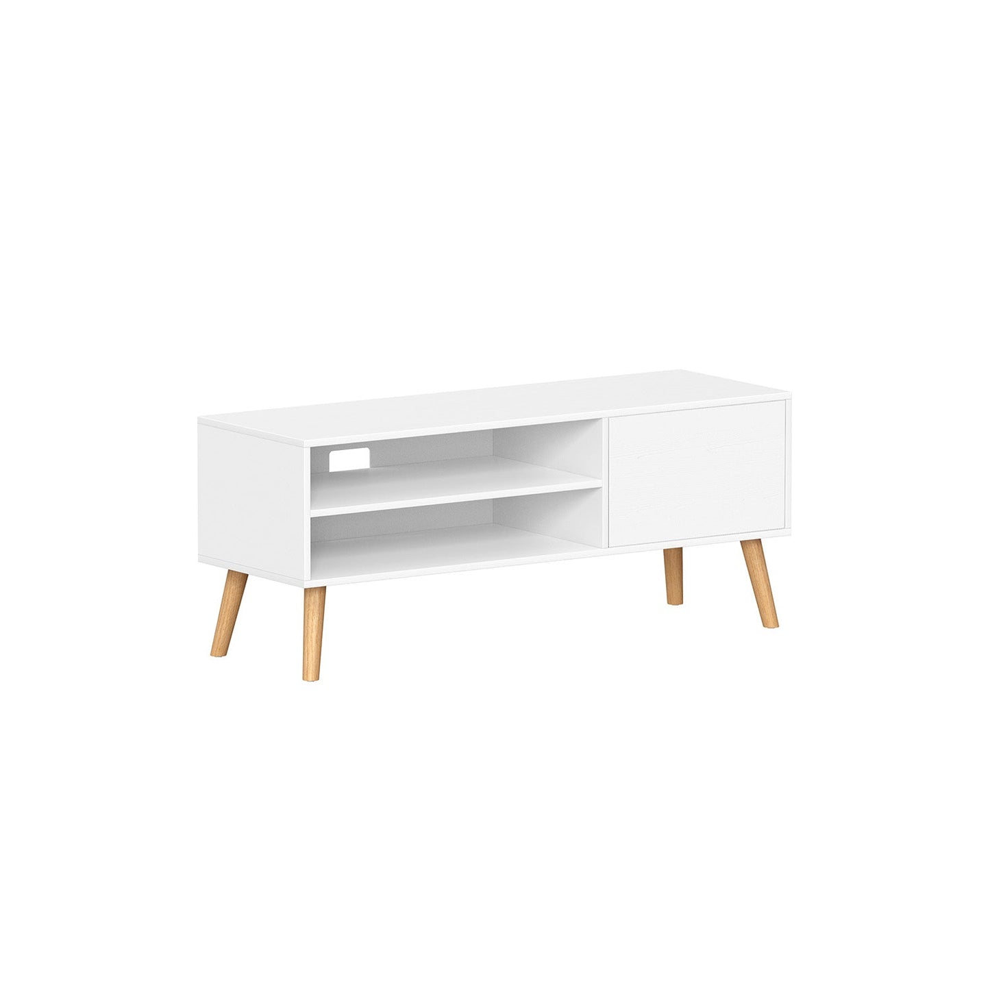 120 cm Wide TV Stand Cabinet for TVs up to 55 Inches White - image 1