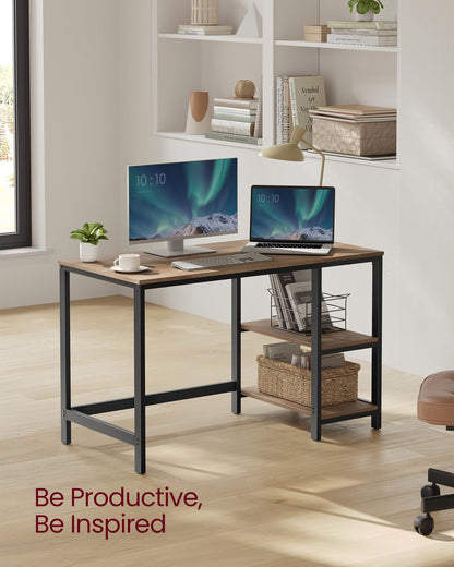 Industrial 47 Inches Computer Desk with Shelves - image 29