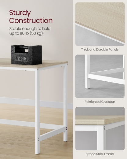Industrial 47 Inches Computer Desk with Shelves - image 38