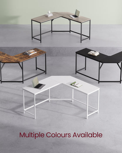 149 x 149 x 76 cm L-Shaped Gaming Desk Maple White - image 6