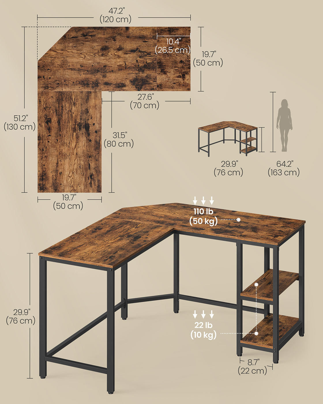L-Shaped Computer Desk - image 44