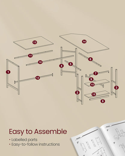 L-Shaped Computer Desk - image 45